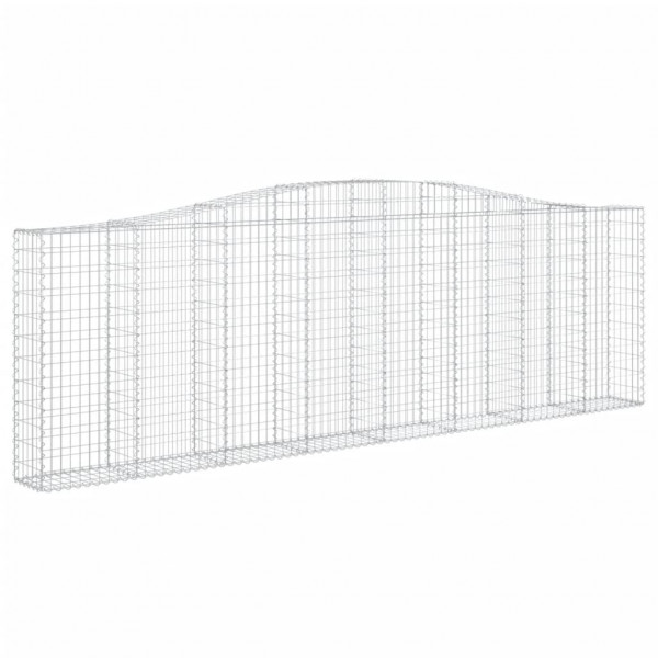 Cestas de gaviones 5 uds forma de arco hierro 400x30x120/140 cm M 3