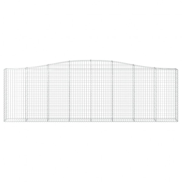 Cestas de gaviones 5 uds forma de arco hierro 400x30x120/140 cm M 4