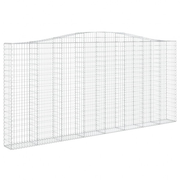Cestos gabião arqueados 3pcs 400x30x180/200cm ferro galvanizado M 3