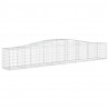 Cestos gabião arqueados 2 pcs 400x50x60/80 cm ferro galvanizado 3