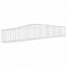 Cestos gabião arqueados 7 pcs 400x50x60/80 cm ferro galvanizado 3