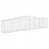 Cestos gabião arqueados 7 pcs 400x50x80/100cm ferro galvanizado 3