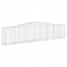 Cestos gabião arqueados 5 pcs 400x50x80/100cm ferro galvanizado 3