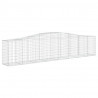 Cestos gabião arqueados 10pcs 400x50x80/100cm ferro galvanizado 3