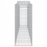 Cestos gabião arqueados 3pcs 400x50x120/140cm ferro galvanizado 5
