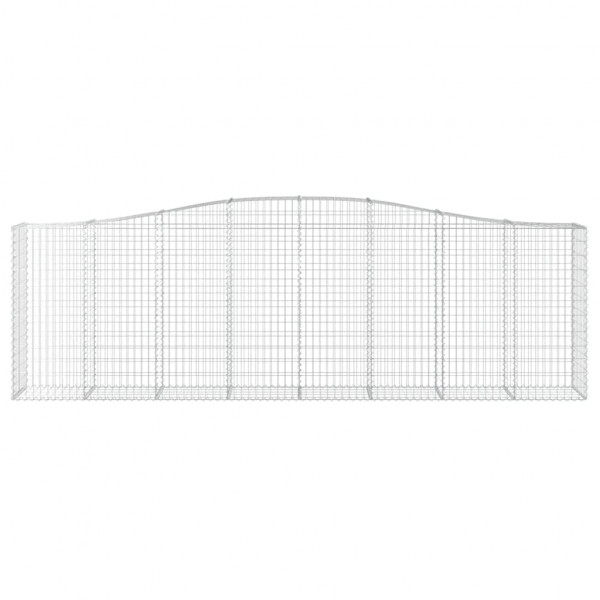 Cestos gabião arqueados 2pcs 400x50x120/140cm ferro galvanizado M 4