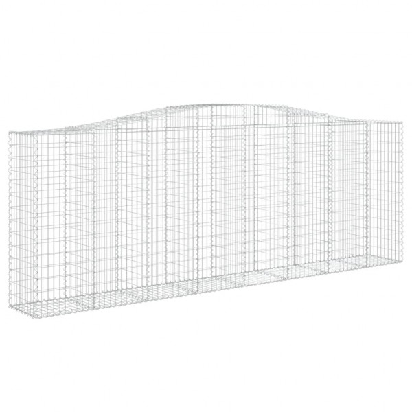 Cestos gabião arqueados 3pcs 400x50x140/160cm ferro galvanizado M 3
