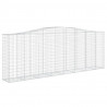 Cestos gabião arqueados 7pcs 400x50x140/160cm ferro galvanizado 3