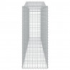Cestos gabião arqueados 9pcs 400x50x120/140cm ferro galvanizado 5