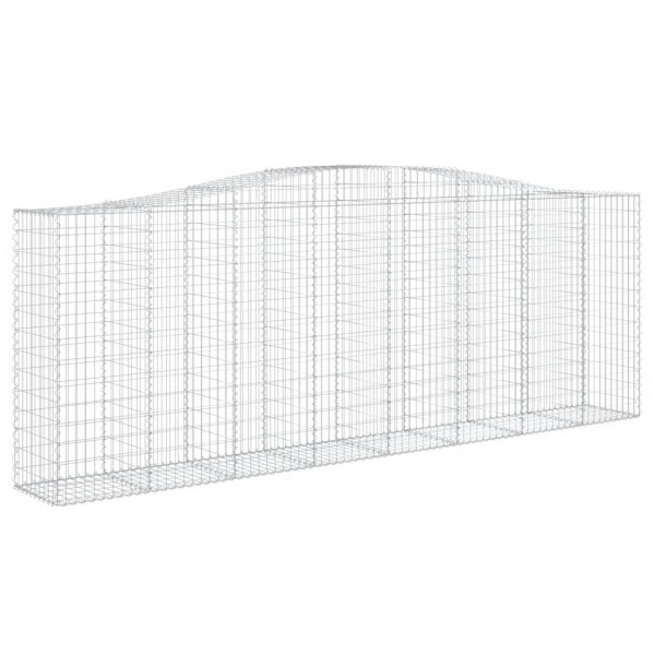 Cestos gabião arqueados 5pcs 400x50x140/160cm ferro galvanizado M 3