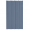 Panel para tejado acero galvanizado gris 36 unidades 80x45 cm 2