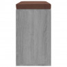 Banco sapateira 103x30x48 cm derivados madeira cinzento sonoma 5