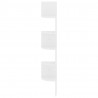 Estante de esquina pared aglomerado blanco brillo 19x19x123 cm 5