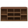 Banco zapatero madera contrachapada marrón roble 103x30x48 cm 4