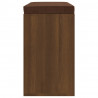 Banco sapateira 103x30x48cm derivados madeira carvalho castanho 5