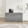 Banco zapatero madera contrachapada gris Sonoma 80x24x45 cm 1