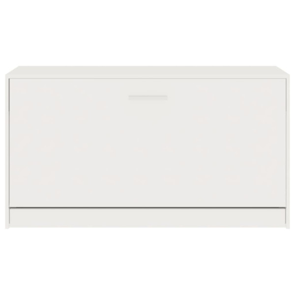 Banco sapateira 80x24x45 cm derivados madeira branco brilhante M 5
