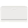 Banco sapateira 80x24x45 cm derivados madeira branco brilhante 5