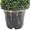 Planta artificial buxo em espiral com vaso 100 cm verde 4