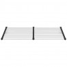 Toldo para porta 199x90 cm policarbonato preto/transparente 3