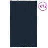 Painéis de telhado 12 pcs 80x45 cm aço galvanizado antracite 1