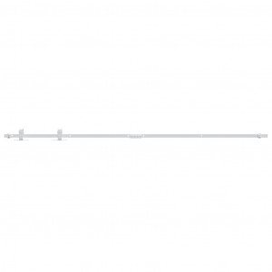 Mini kit para armário deslizante aço carbono 183 cm branco H