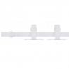 Mini kit para armário deslizante aço carbono 183 cm branco 3