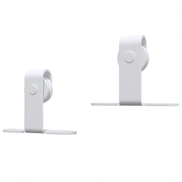 Mini kit para armário deslizante aço carbono 183 cm branco M 5