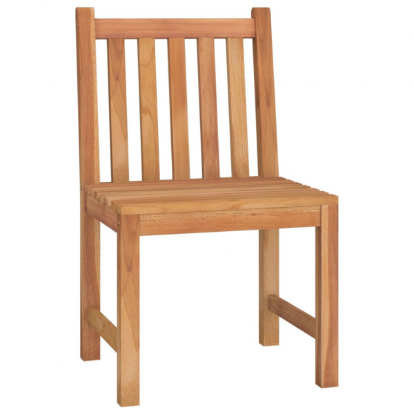 Juego de comedor para jardín 3 pzas madera maciza de teca M 5