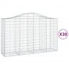 Cestos gabião arqueados 30pcs 200x50x120/140 ferro galvanizado 2