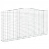 Cesta gaviones forma arco hierro galvanizado 400x50x200/220 cm 2