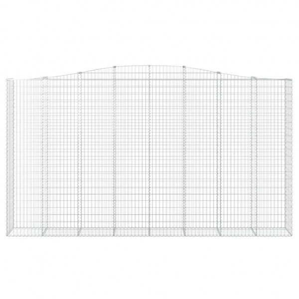 Cesto gabião arqueado 400x50x220/240 cm ferro galvanizado M 3