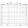 Cestos gabião arqueados 11 pcs 200x50x160/180 ferro galvanizado 4