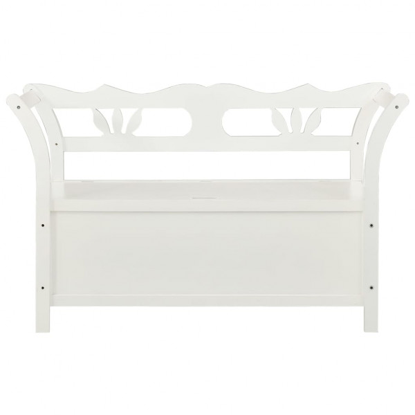 Banco 107x45x75.5 cm madeira de abeto maciça branco M 3