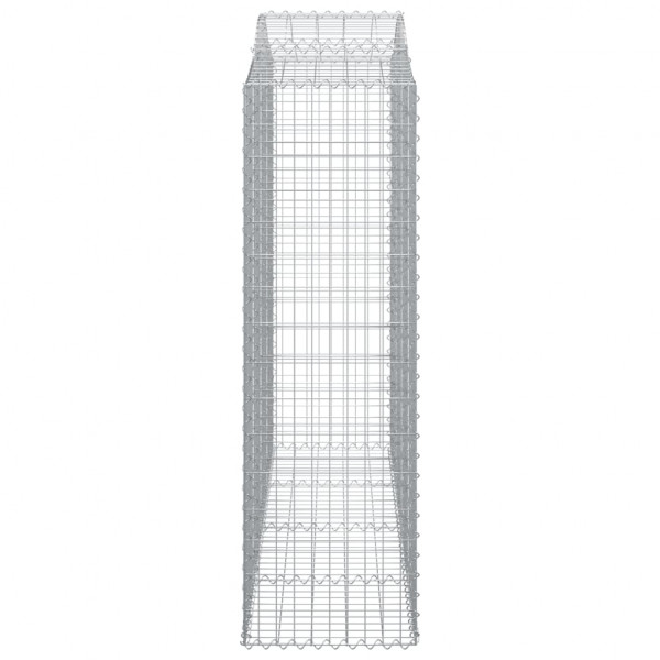 Cestos gabião arqueados 10 pcs 200x50x160/180 ferro galvanizado M 5