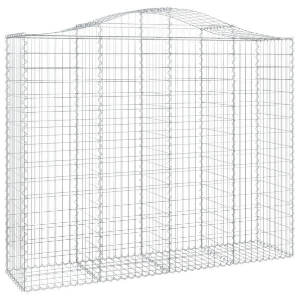 Cestos gabião arqueados 15 pcs 200x50x160/180 ferro galvanizado M 3