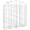 Cestos gabião arqueados 6pcs 200x50x200/220cm ferro galvanizado 3