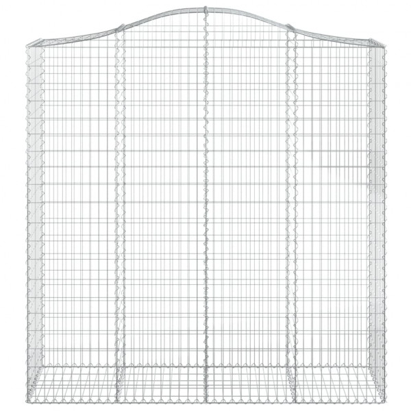 Cestos gabião arqueados 6pcs 200x50x200/220cm ferro galvanizado M 4
