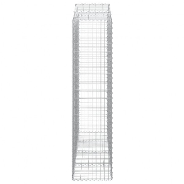 Cestos gabião arqueados 6pcs 200x50x200/220cm ferro galvanizado M 5
