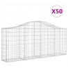 Cestos gabião arqueados 50pcs 200x30x80/100cm ferro galvanizado 2