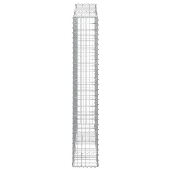Cestos gabião arqueados 12pcs 200x30x180/200 ferro galvanizado M 5