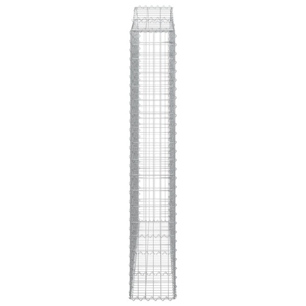 Cestos gabião arqueados 14 pcs 200x30x180/200 ferro galvanizado M 5