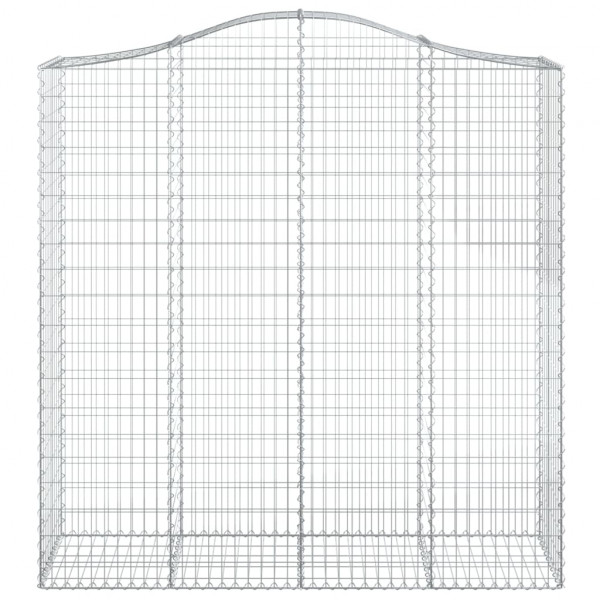 Cestos gabião arqueados 8pcs 200x50x200/220cm ferro galvanizado M 4