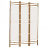 Divisória/biombo com 3 painéis dobráveis 120 cm bambu e lona 3
