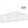 Cestos gabião arqueados 20pcs 200x30x40/60 cm ferro galvanizado 2