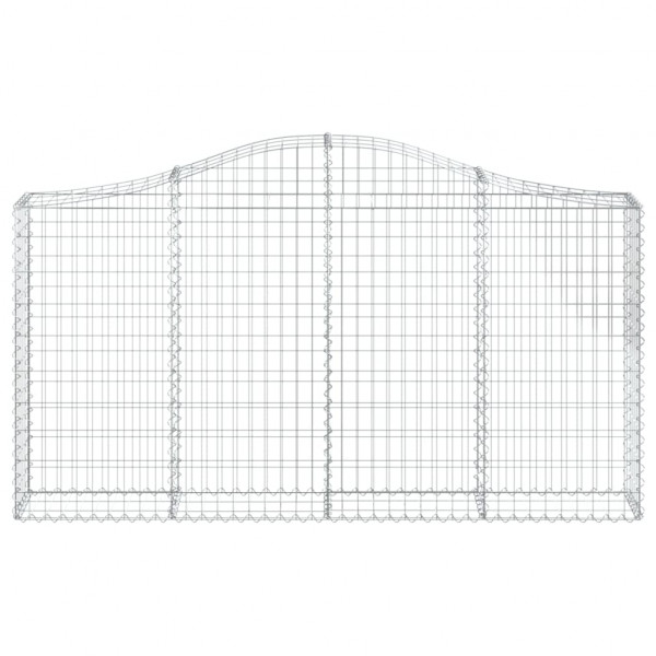 Cestos gabião arqueados 40 pcs 200x30x100/120 ferro galvanizado M 4