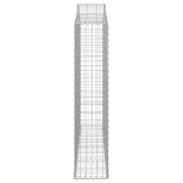 Cestos gabião arqueados 6pcs 200x30x140/160cm ferro galvanizado M 5