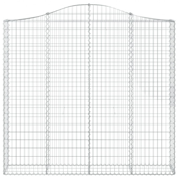 Cestas de gaviones 5 uds forma de arco hierro 200x30x180/200 cm M 4