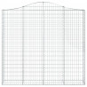 Cestos gabião arqueados 7pcs 200x30x180/200cm ferro galvanizado 4