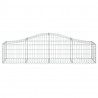 Cestos gabião arqueados 7 pcs 200x50x40/60 cm ferro galvanizado 4